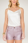 Shorts Resinado Megan Rosa 