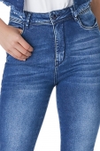 Calca Skinny Cropped Elis Com Pedras 