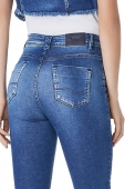 Calca Skinny Cropped Elis Com Pedras 