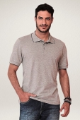 Camisa Polo Loofting Cinza Mescla 